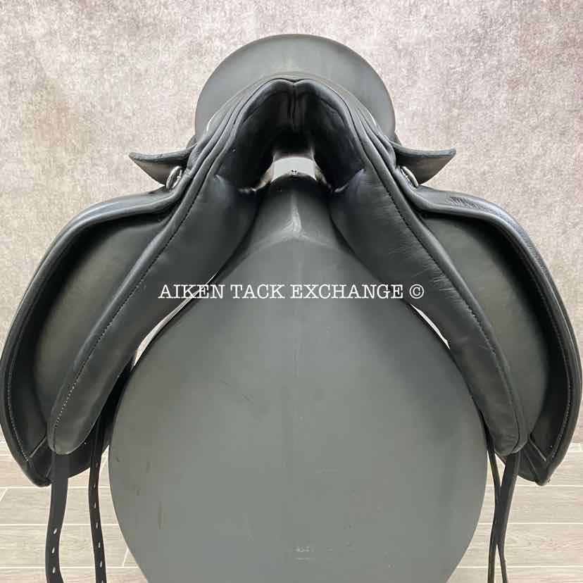 2017 Custom Saddlery Advantage Monoflap Dressage Saddle, 17.5" Seat, Adjustable Tree, Wool Flocked Panels