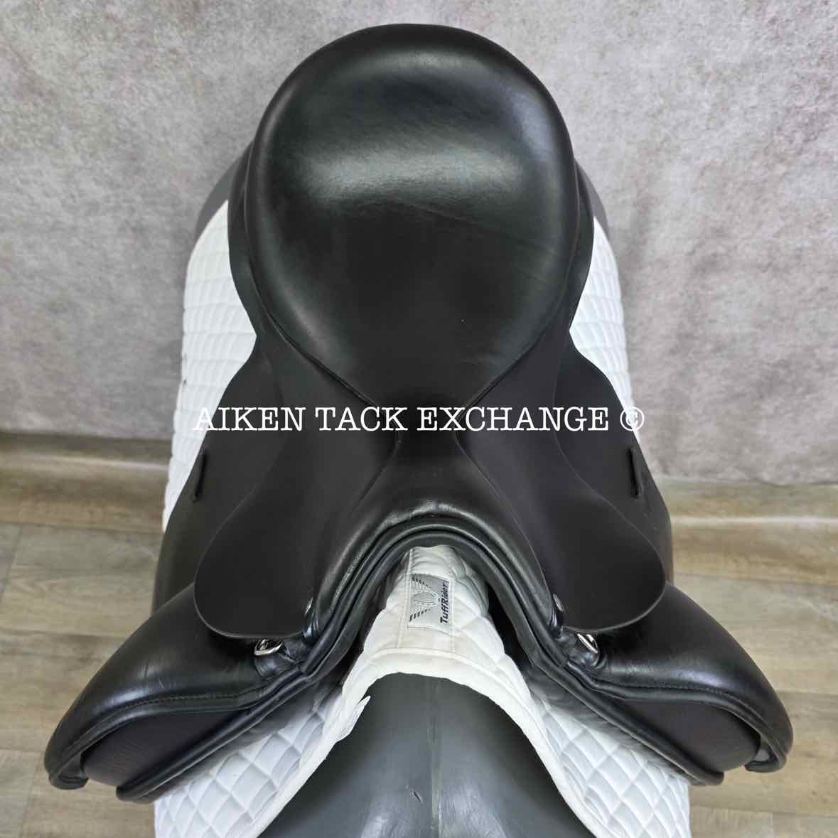 2018 Custom Saddlery Signature Steffen's Advantage Monoflap Dressage Saddle, 19" Seat, Adjustable Tree, Wool Flocked Panels