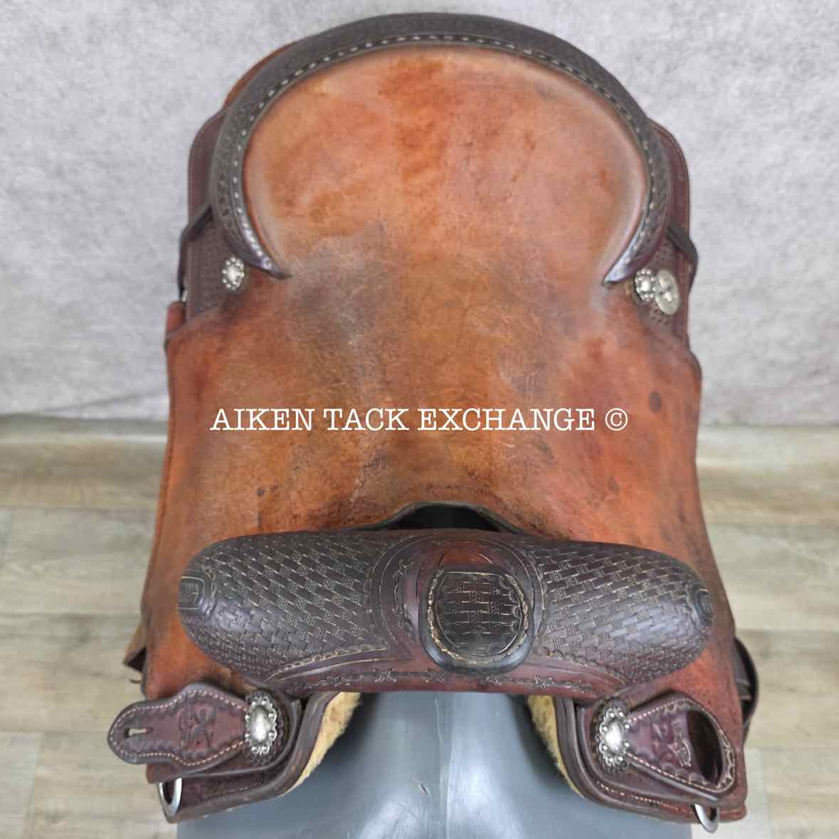 2011 Reinsman X-Series 4874-2-DG Working Cow Horse Cutter Western Saddle, 16" Seat, Regular Tree - Semi QH Bars