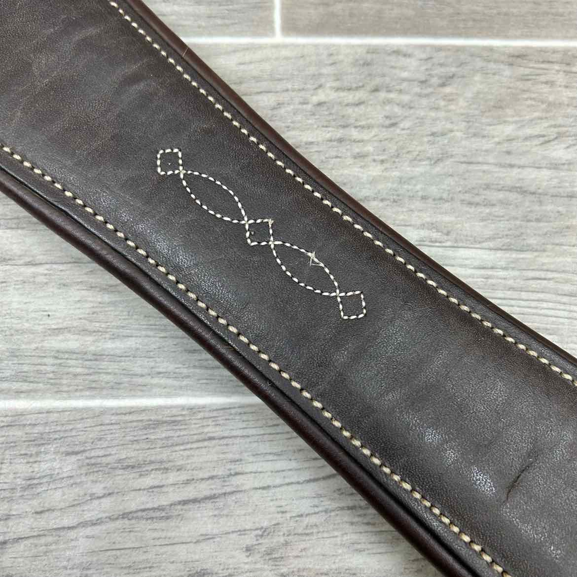 M. Toulouse Double Elastic Girth, Brown, 52"
