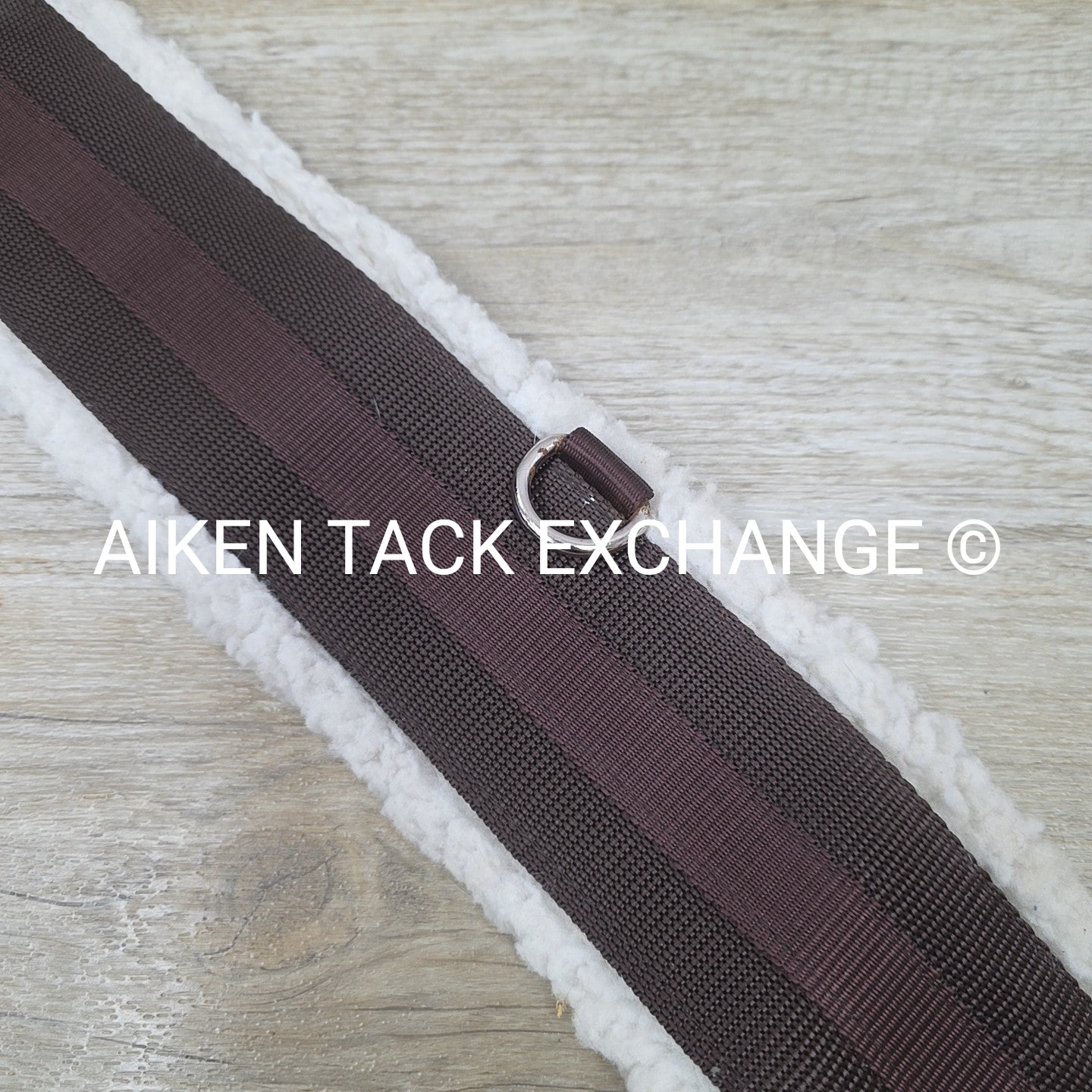 HFP Fleece Girth with Double End Elastic, Brown, 58"
