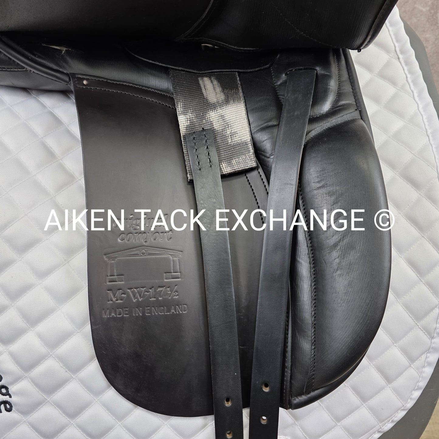 Albion Original Comfort Dressage Saddle, 17.5" Seat, Medium Wide Tree, Wool Flocked Panels