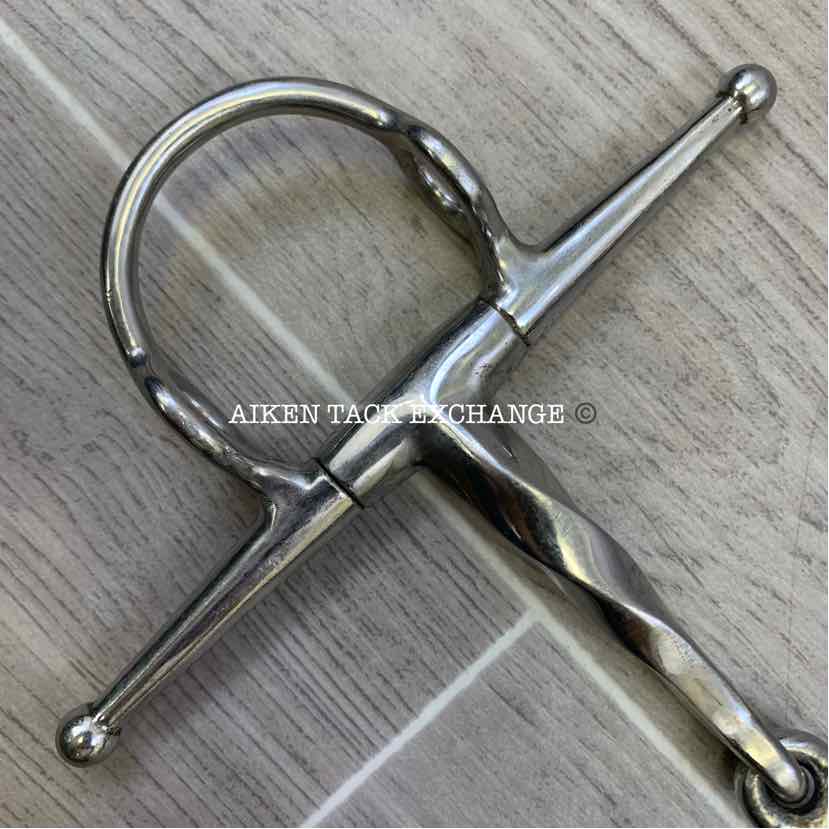 M. Toulouse Curved Single Joint Slow Twist Full Cheek Gag But 5.5"