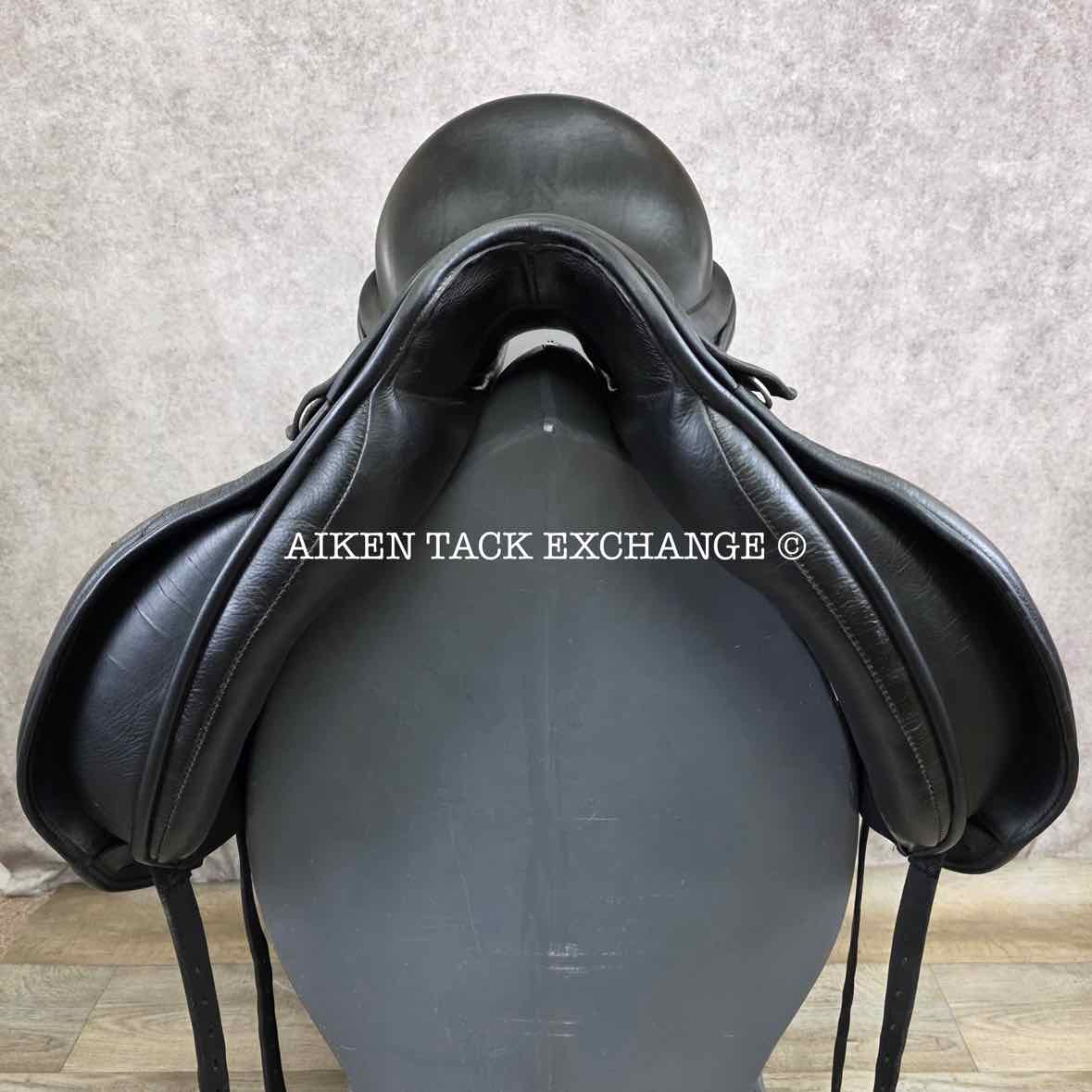 **SOLD** 2011 Trilogy Verago Elite Dressage Saddle, 18" Seat, Medium Wide Tree, Wool Flocked Panels