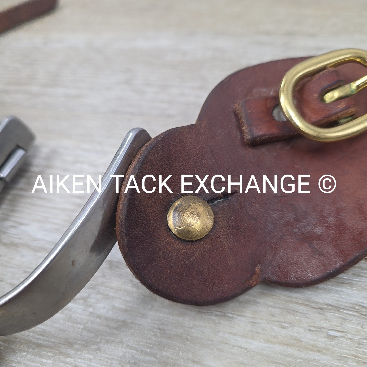 Western Rowel Spurs with Leather Spur Straps