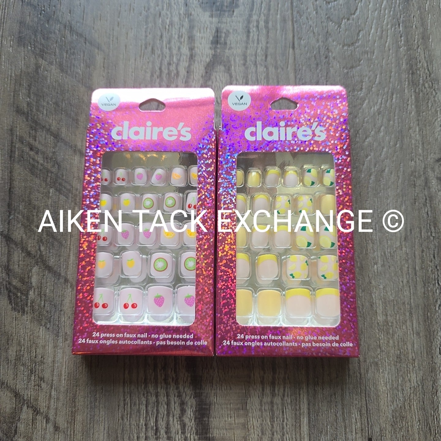 Claire's Press-On Nails (2 Sets) - 24 Count Each (48 Total)