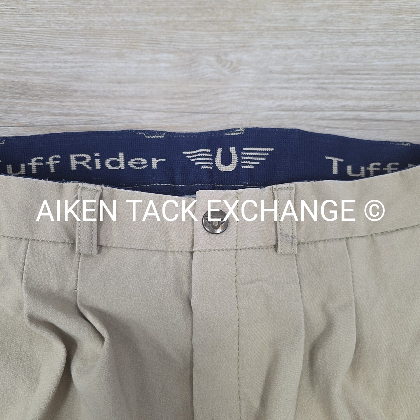 TuffRider Front Zip Knee Patch Breeches, Men's 34