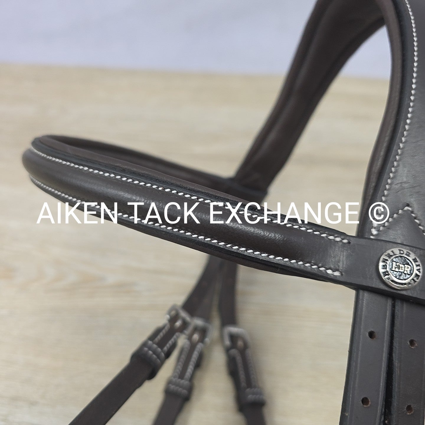 HDR Pro Mono Crown Padded Bridle with Reins, Havana, Size Cob