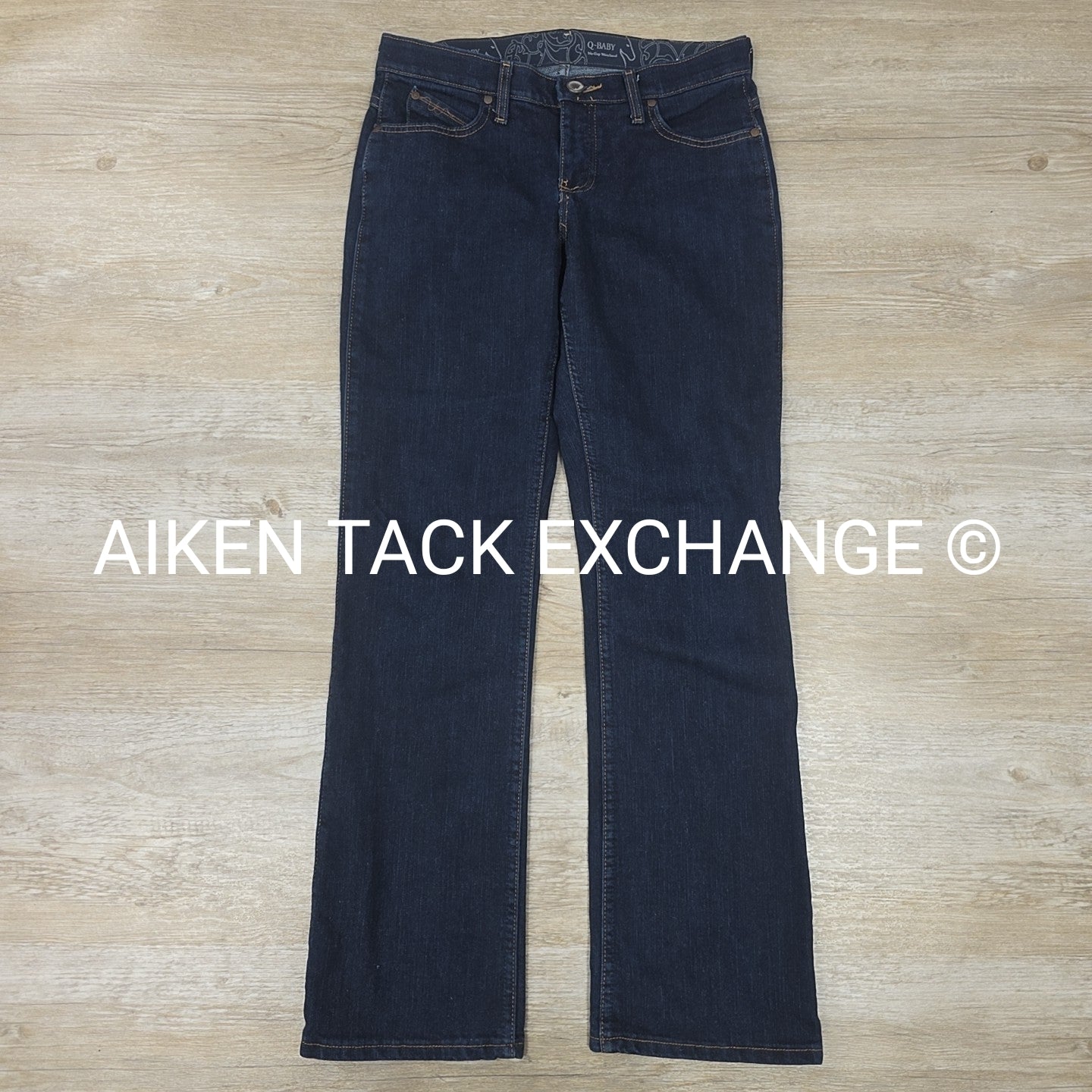 Wrangler Q-Baby Elastic Waistband Jeans, Size 7/8 x 32