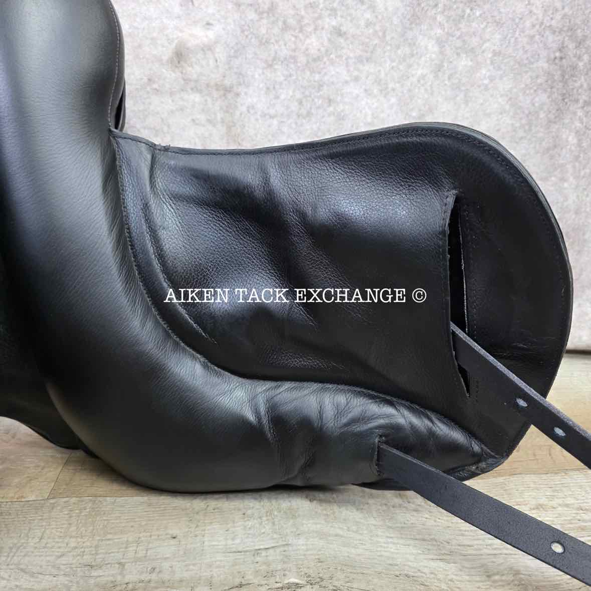 2023 Envy by Custom Saddlery Motion Monoflap Dressage Saddle, 17" Seat - Short Flap, Adjustable Tree, Wool Flocked Panels