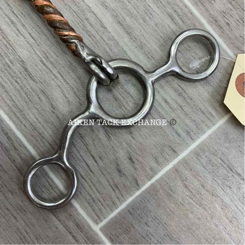 Single Joint Sweet Iron & Copper Twisted Wire Jr Cow Horse Bit 5"