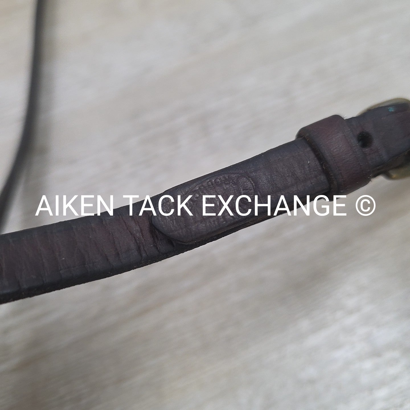 Nunn Finer Flat Leather Draw Reins with Snaps, Brown