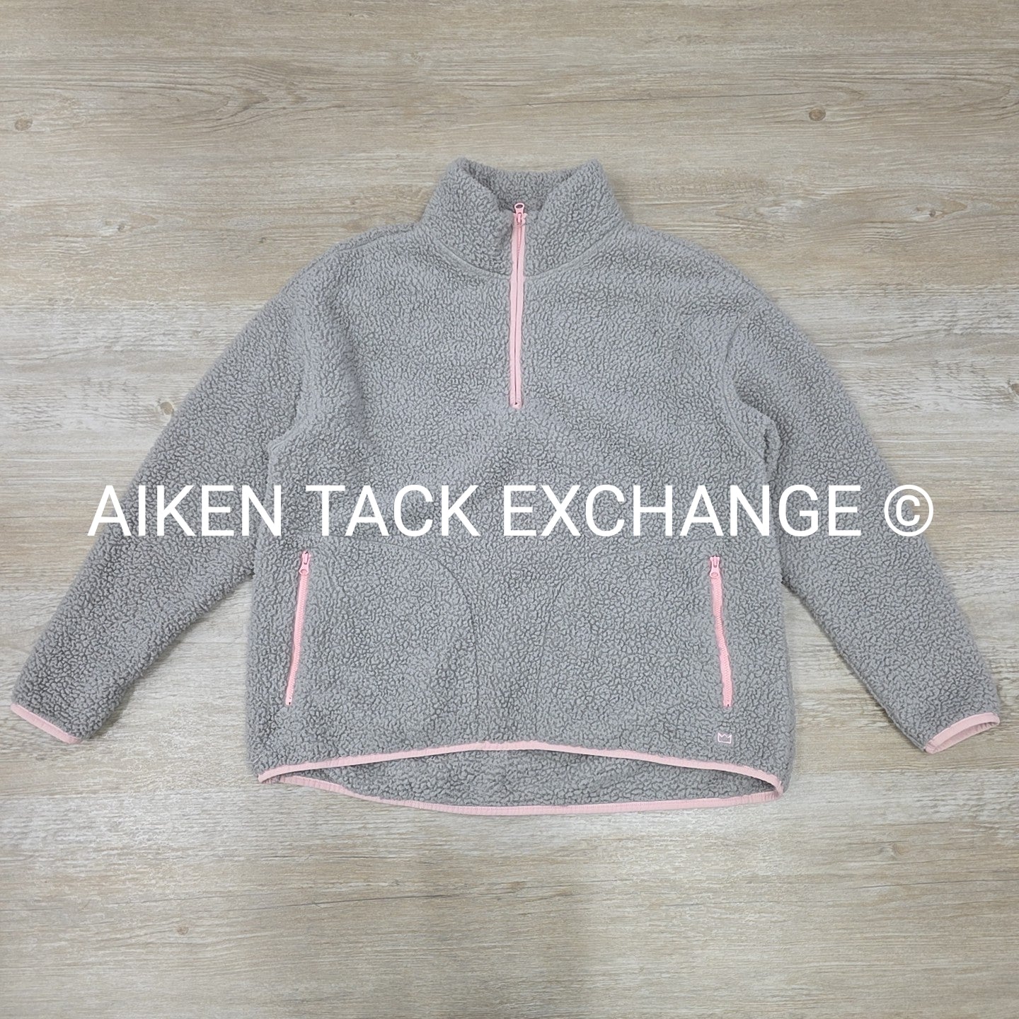 Sherpa Fleece Pull Over Sweater, Size Large