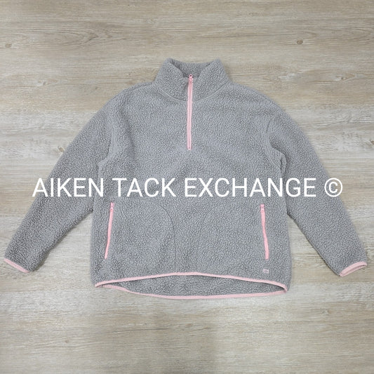 Sherpa Fleece Pull Over Sweater, Size Large