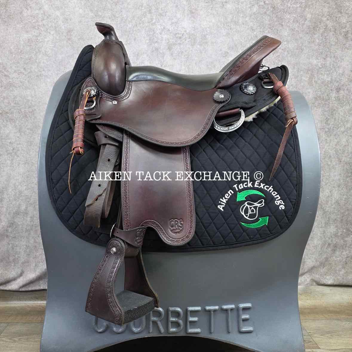 2020 Crest Ridge Saddlery Crusade Lite Western Saddle, 17" Seat, Wide Tree - Full QH Bars
