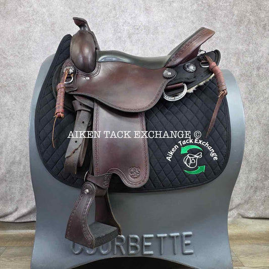 2020 Crest Ridge Saddlery Crusade Lite Western Saddle, 17" Seat, Wide Tree - Full QH Bars