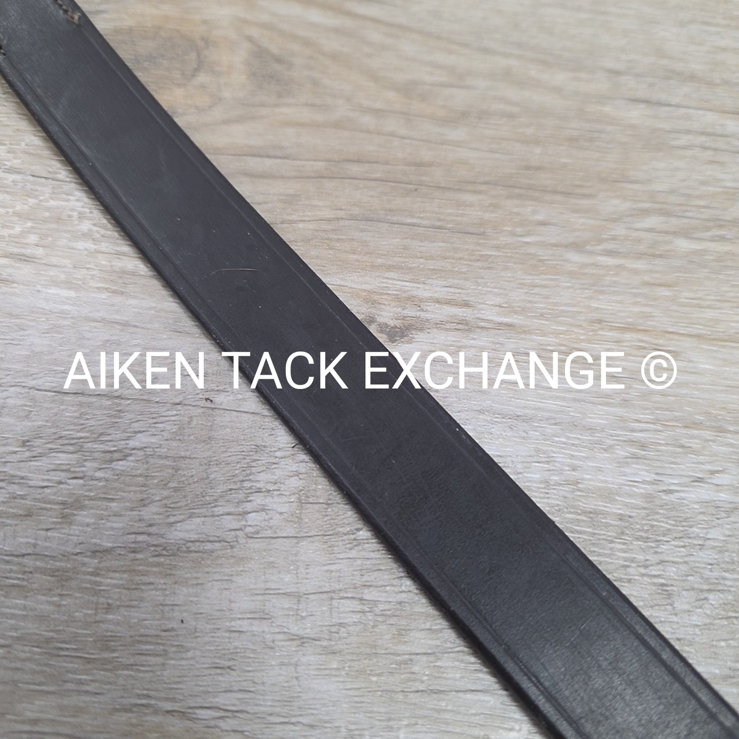 Flexible Fit Flat Plain Fox Hunter Browband, Brown, 15"