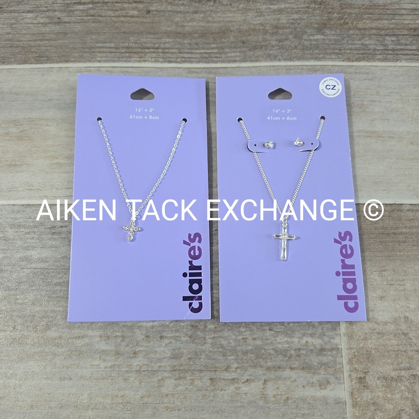 Claire's Jewelry Bundle - 2 Necklaces, 1 Pair of Earrings