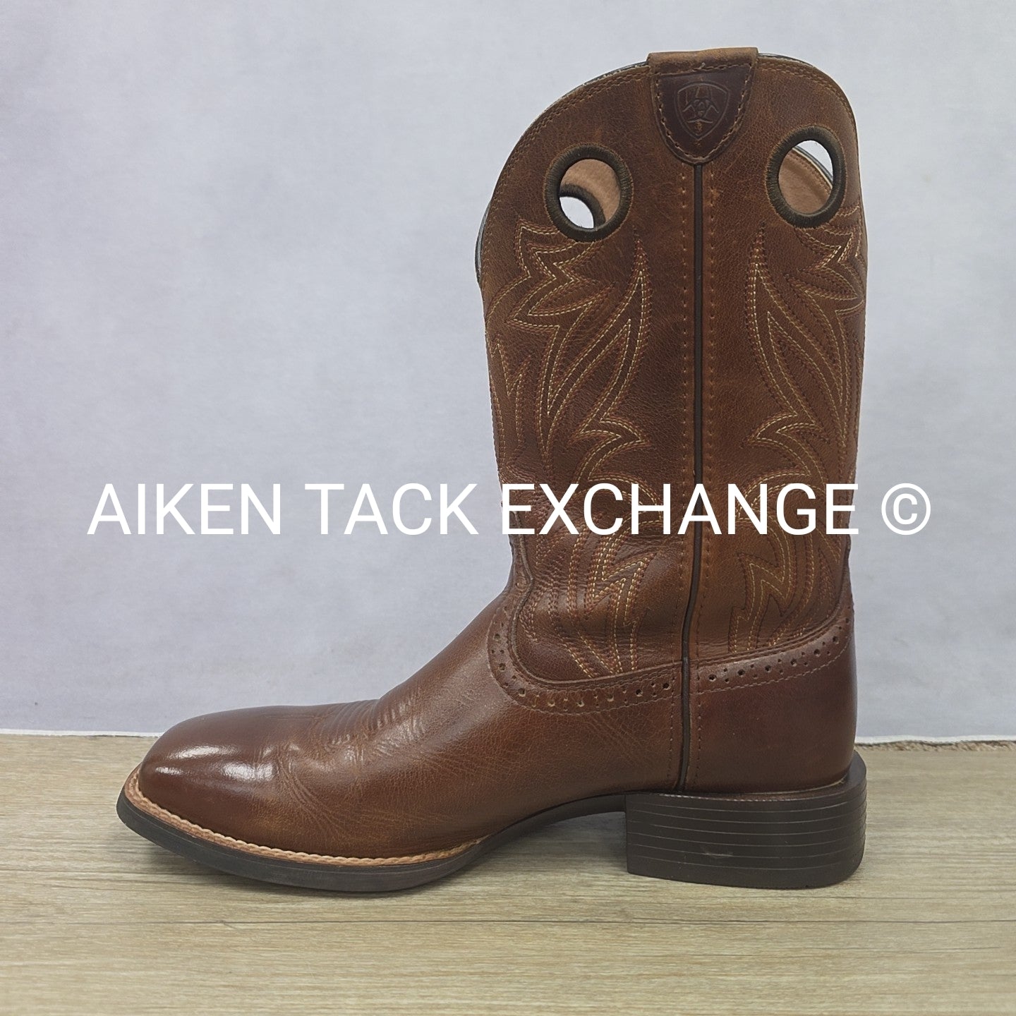 Ariat Sidebet Western Boots w/ Wide Square Toe, Men's 11.5D