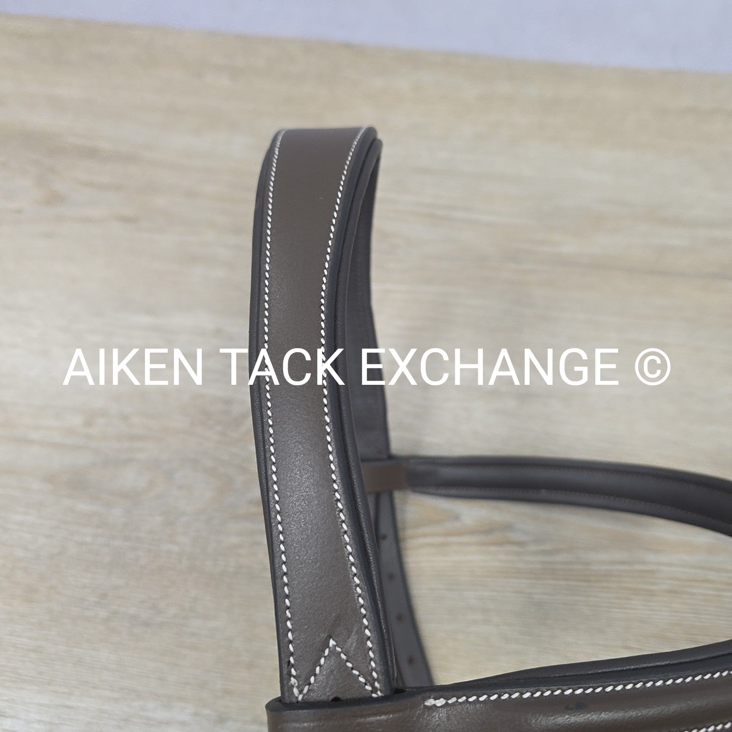 HDR Pro Mono Crown Flash Bridle with Rubber Reins, Havana, Oversize