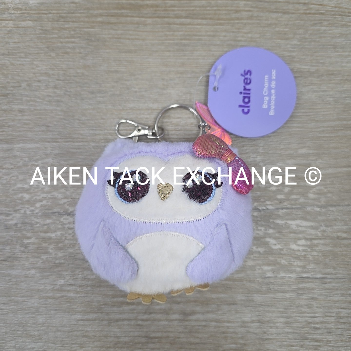 Claire's Owl Plush Keychain