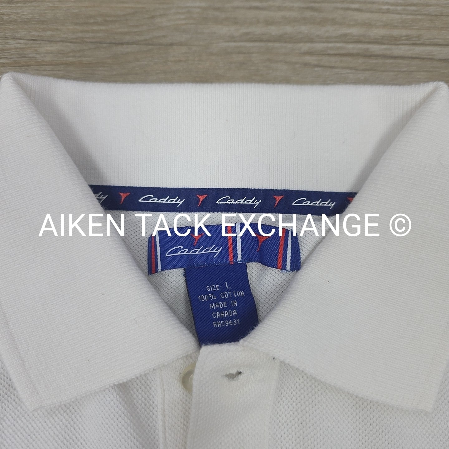 Caddy Short Sleeve Polo Top, Size Large