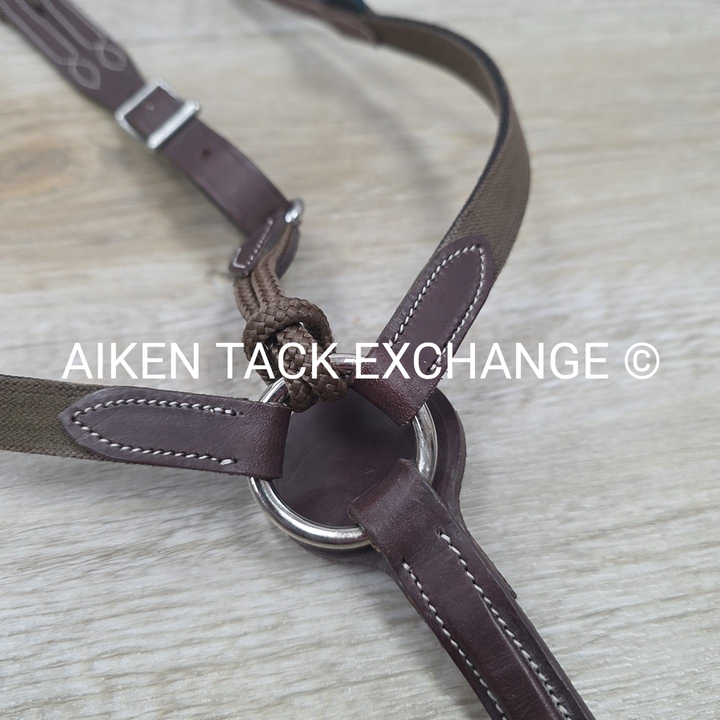 Devoucoux 3 Point Elastic Breastplate, Brown, Size Large