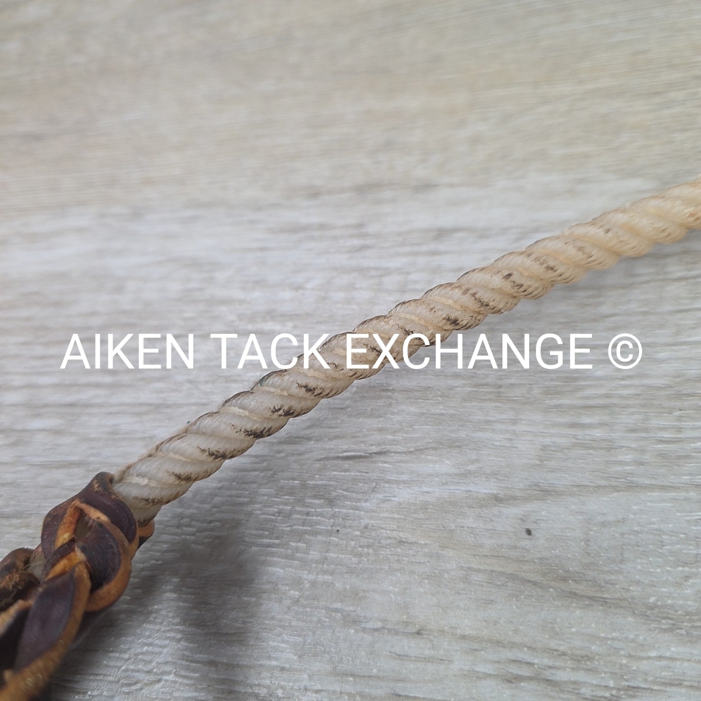 Martin Saddlery Leather Covered Rope Tie Down Noseband