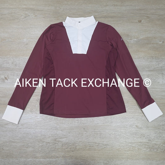 HKM Virginia Long Sleeve Show Shirt, Size Medium
