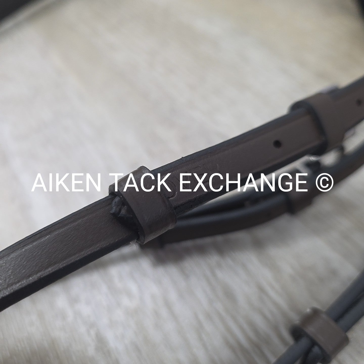 HDR Pro Mono Crown Flash Bridle with Rubber Reins, Havana, Oversize