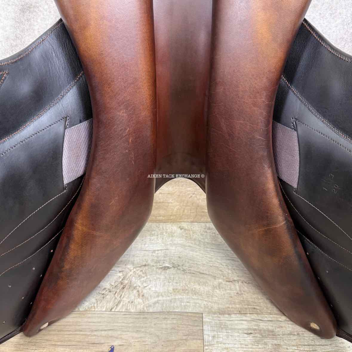 2020 Stackhouse Monoflap Jump Saddle, 17.5" Seat, Medium Tree