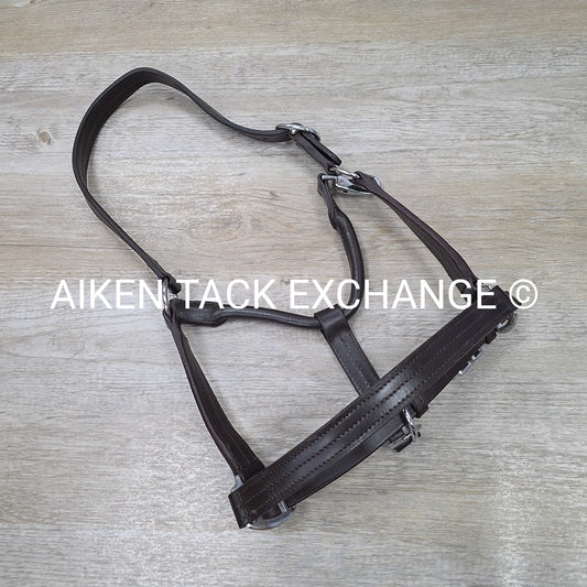 Leather Halter, Brown, Size Full
