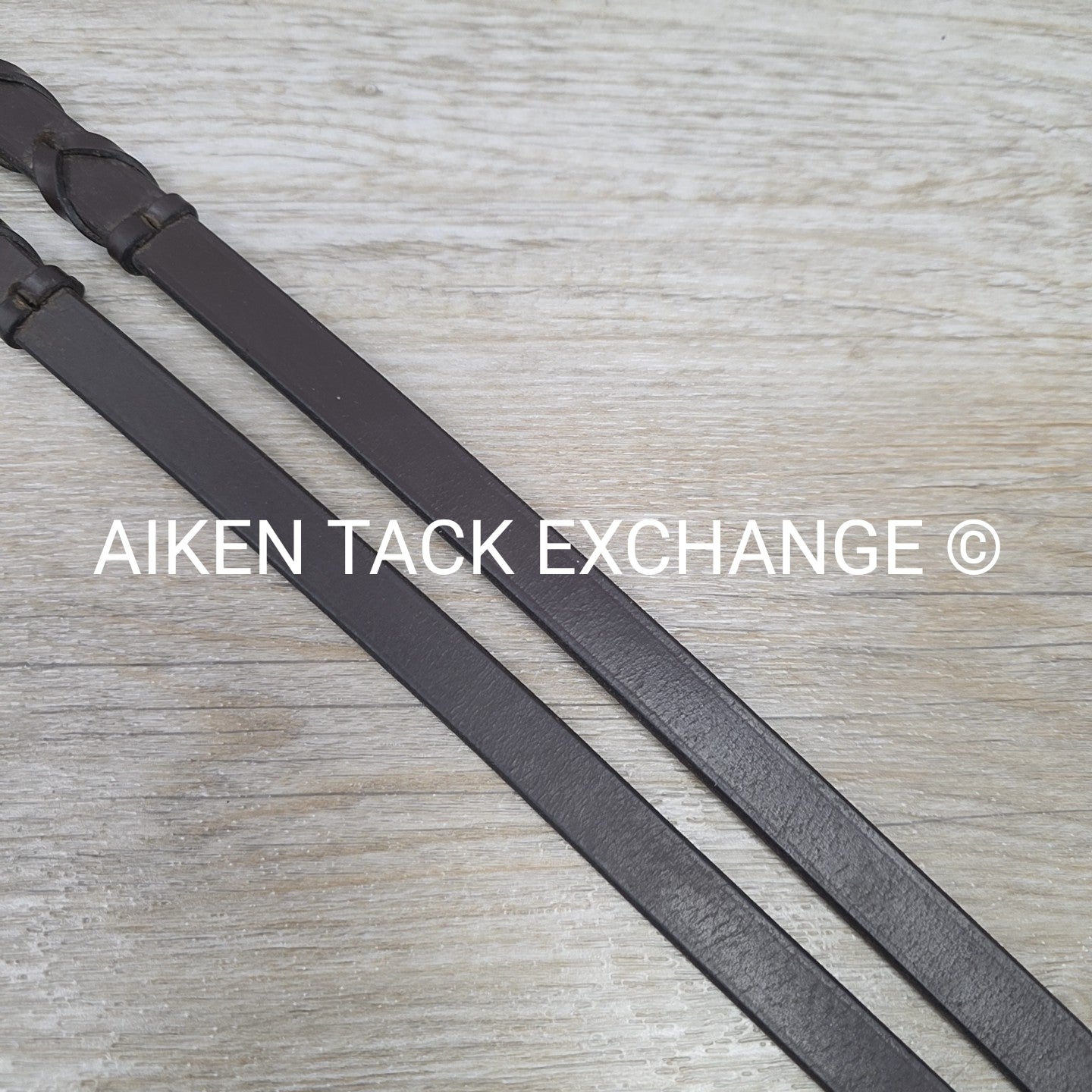 Plain Laced Reins, Brown, 55"