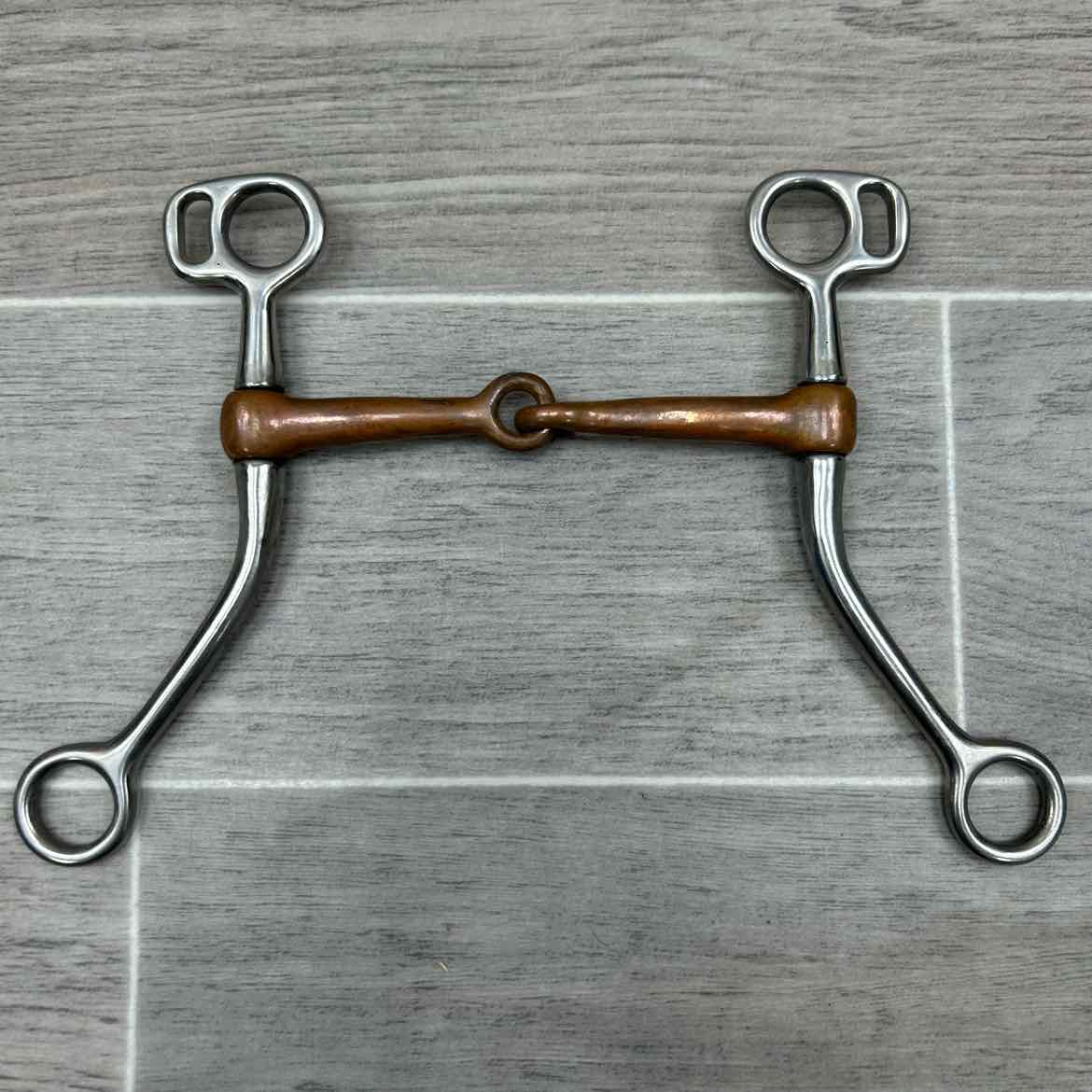 Single Joint Copper Long Shank Tom Thumb Bit 5"