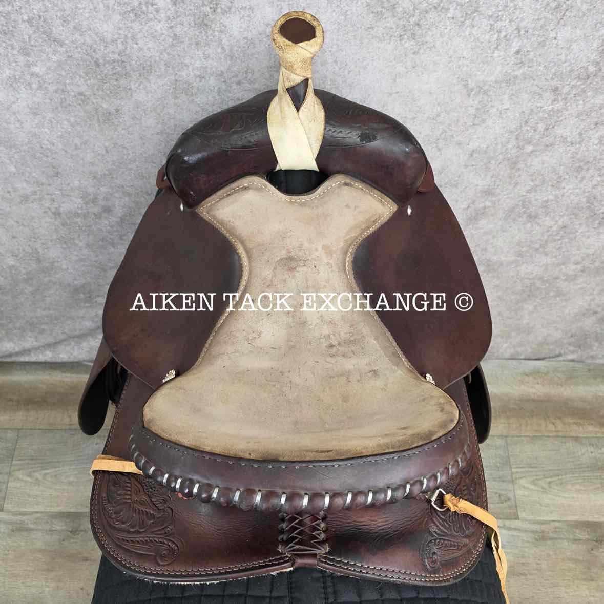 Bona Allen Western Roping Saddle, 15" Seat, Regular Tree - Semi QH Bars