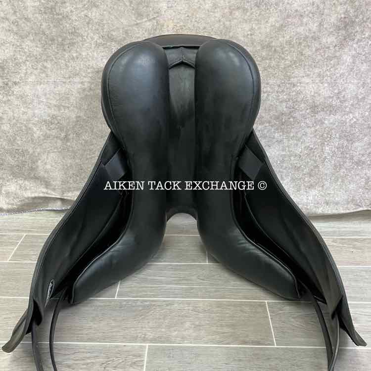2018 Custom Saddlery Wolfgang Solo MKII Monoflap Dressage Saddle, 18" Seat, Adjustable Tree, Wool Flocked Panels
