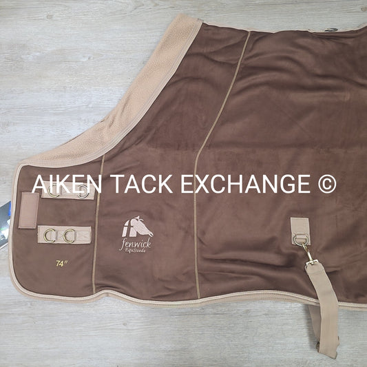 Fenwick Equestrian EquSuede Performance Cooler, Mocha, 74"