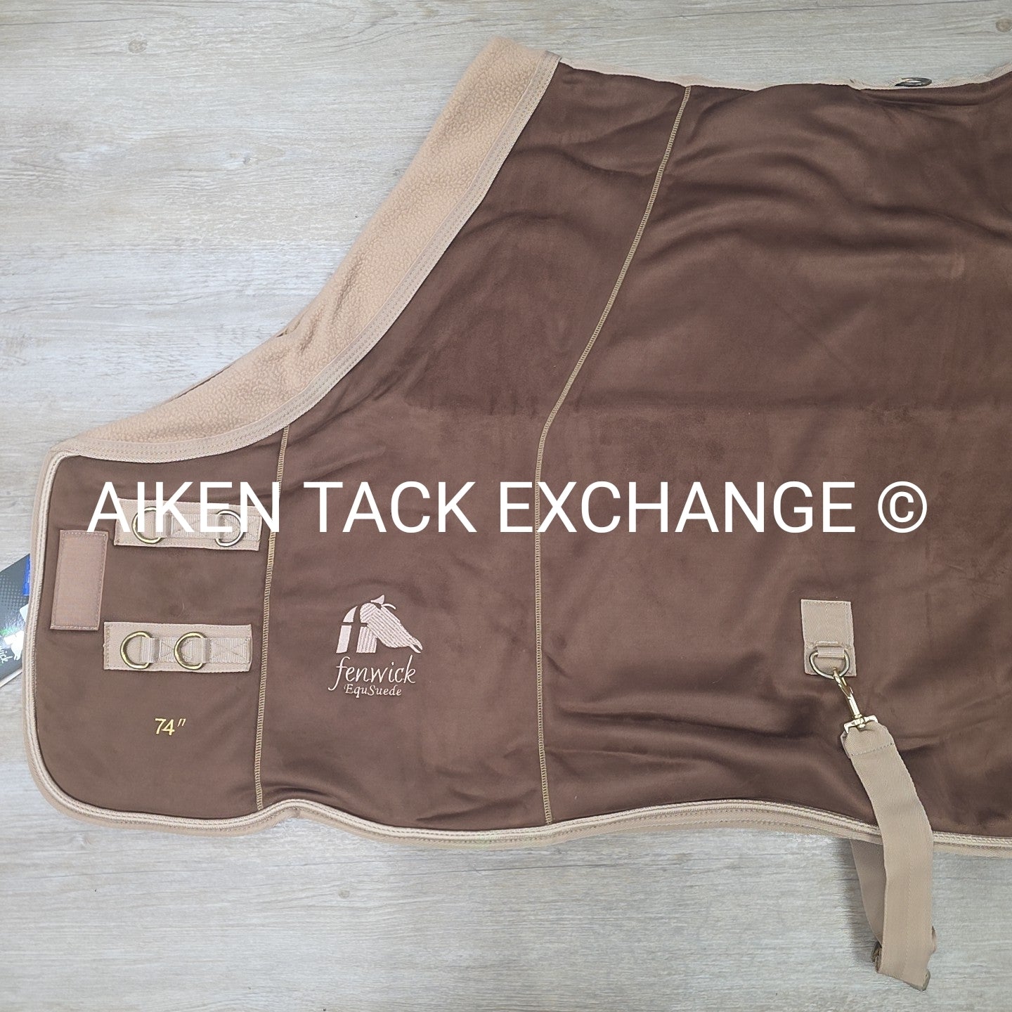 Fenwick Equestrian EquSuede Performance Cooler, Mocha, 74"