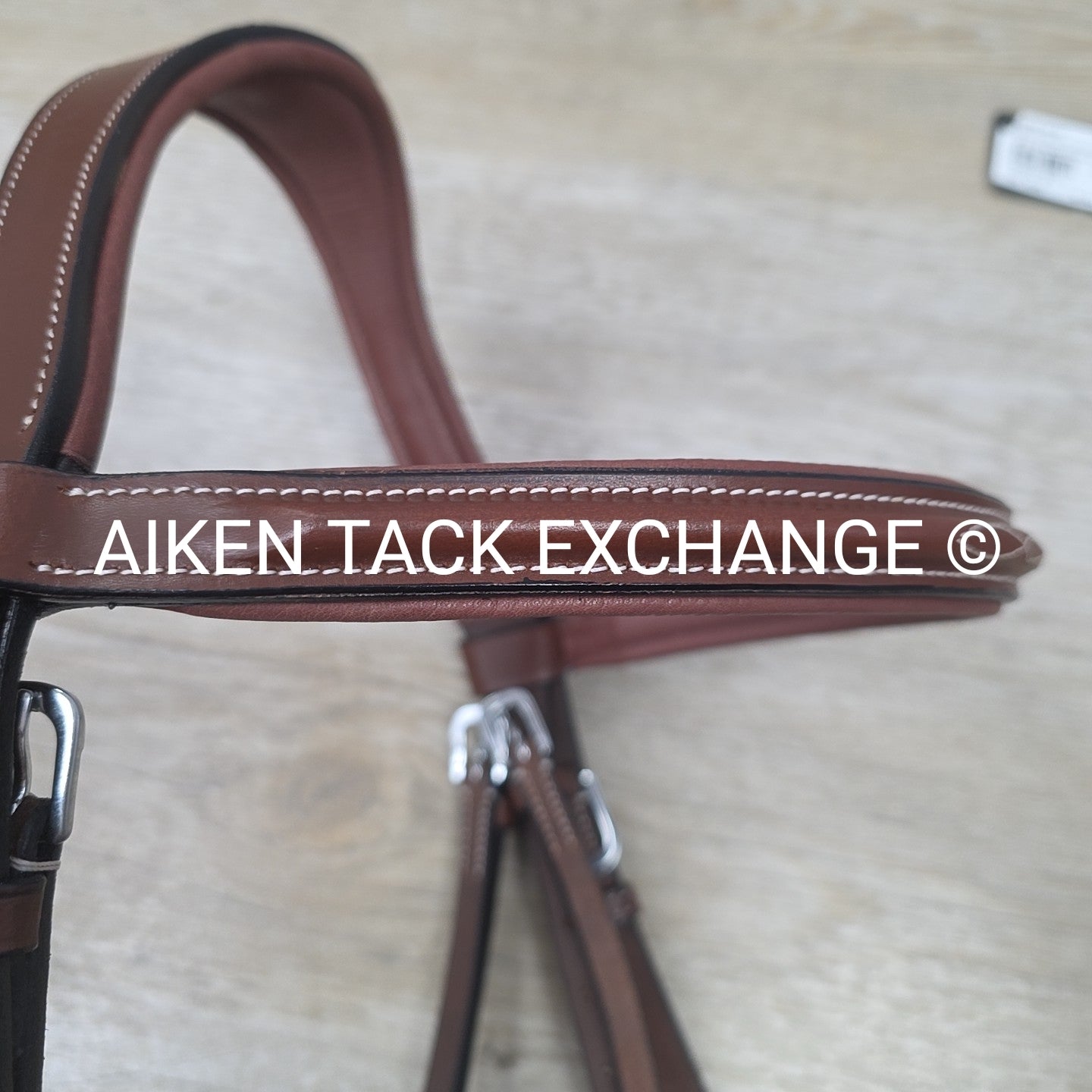 HDR Pro Mono Crown Padded Wide Noseband Bridle with Reins, Brown, Oversize