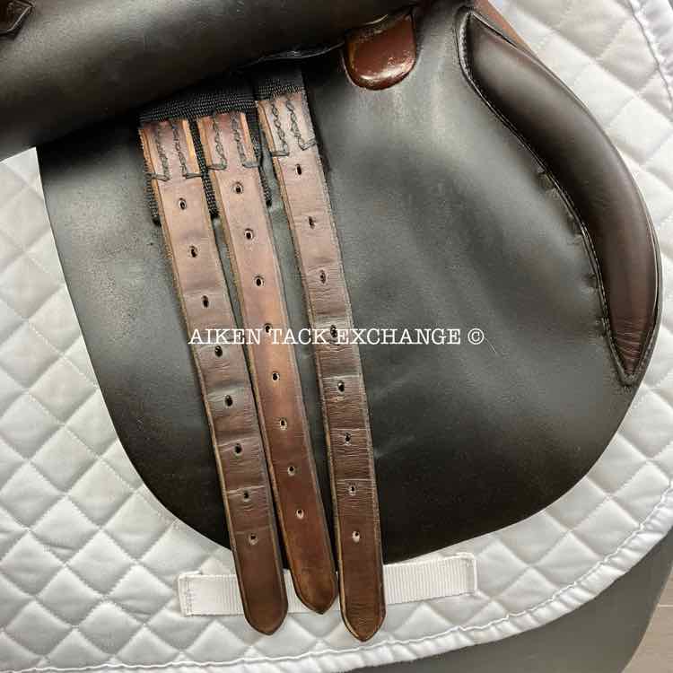 English Close Contact Jump Saddle, 17" Seat, Medium Tree, Foam Panels