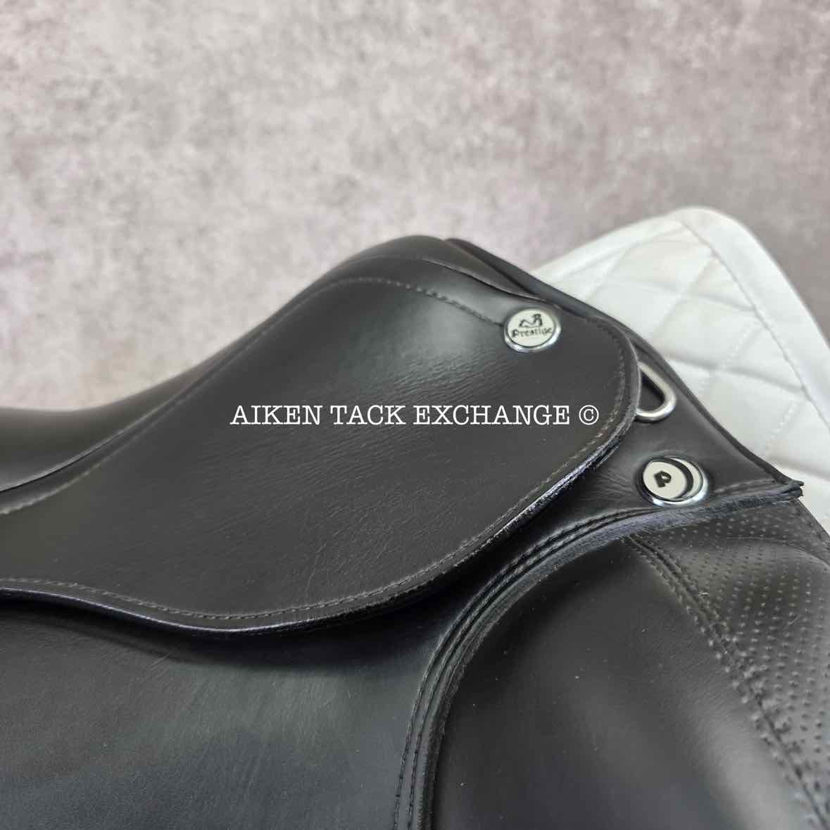 2016 Prestige X-Helen K Monoflap Dressage Saddle, 18" Seat, 35 Tree - MW/W, Wool Flocked Panels