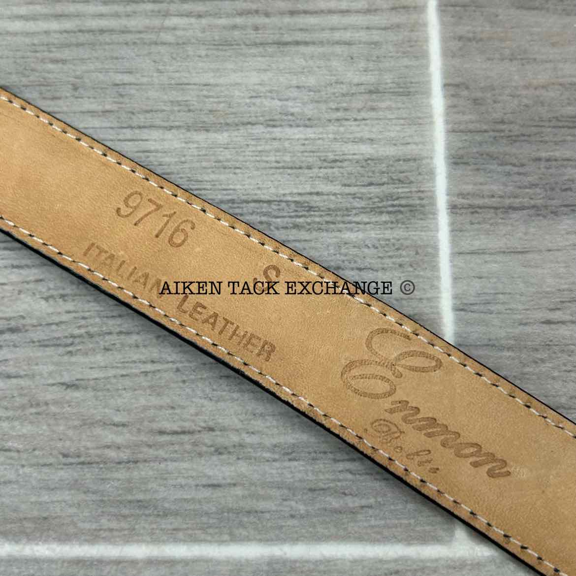 Enmon Leather Belt, Size Small