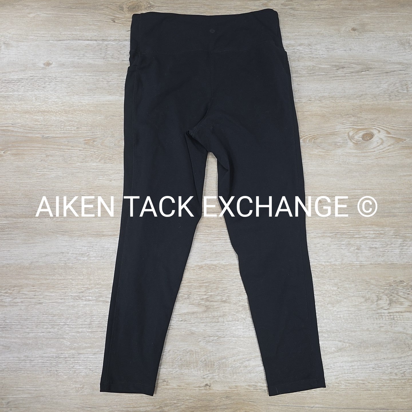 Danskin High-Rise Athletic Leggings wtih Pockets, Black, Women's Size Large