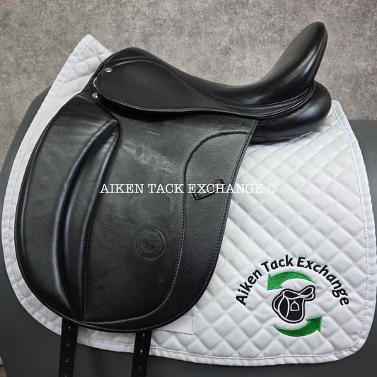 2022 Sella Soleil Passagio Dressage Saddle, 17" Seat, MW/W Tree, Wool Flocked Panels