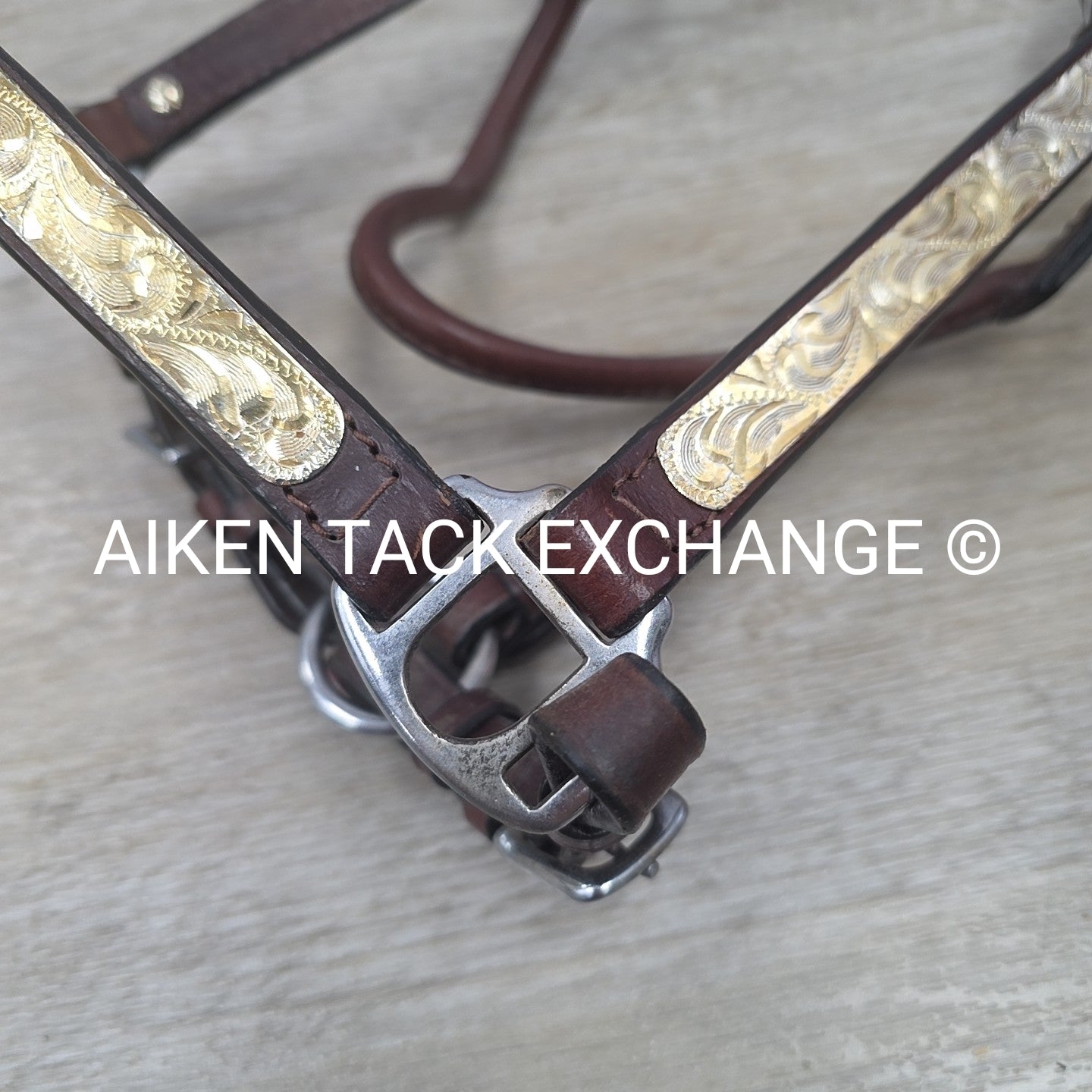 Western Show Halter, Brown, Size Pony