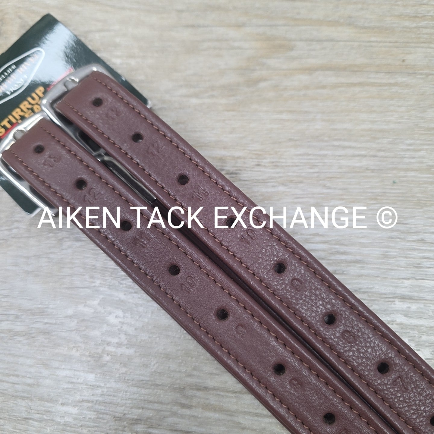 HDR Triple Covered Close Contact Stirrup Leathers, Australian Nut, 48"