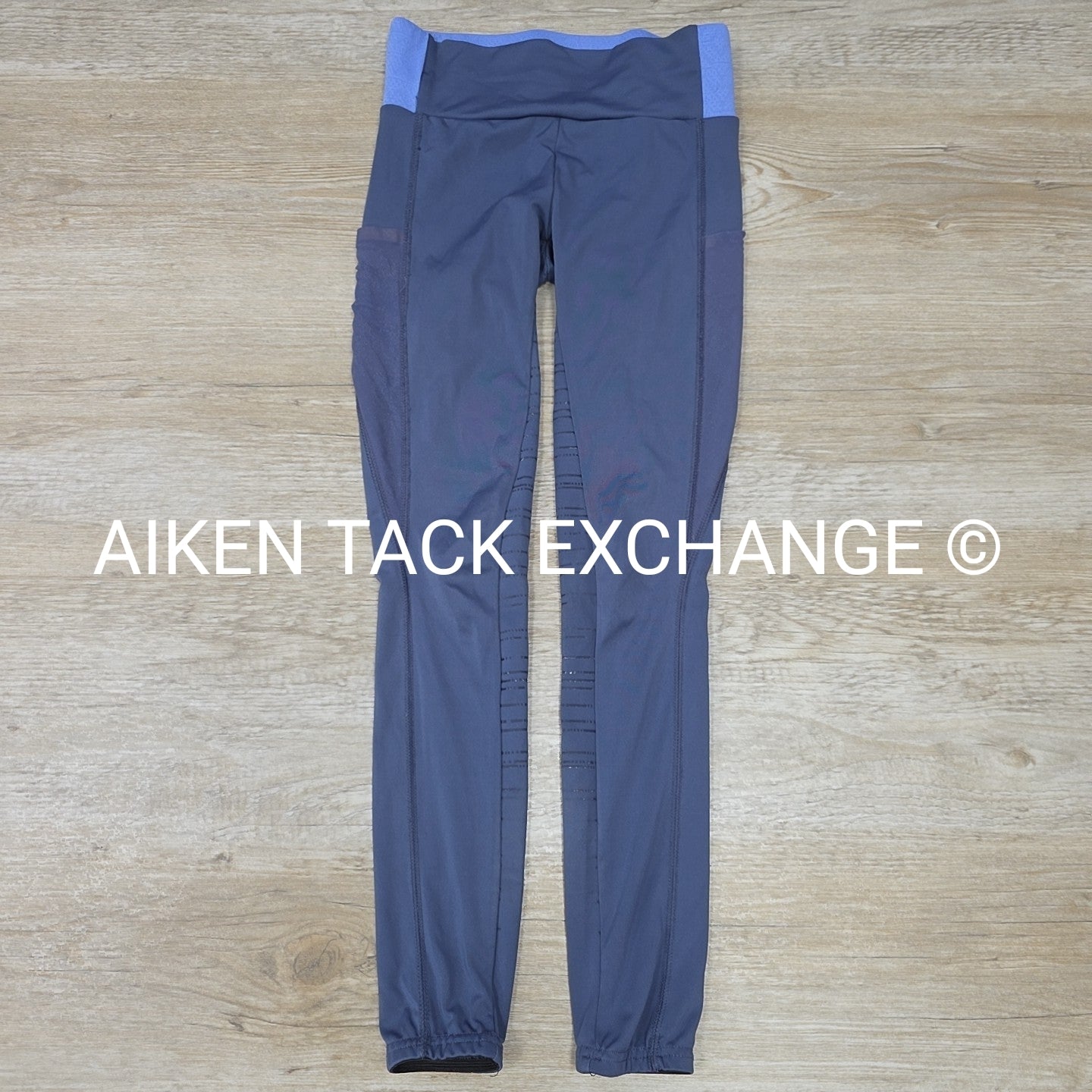 Horze Silicone Grip Knee Patch Tights, Size Small / Medium