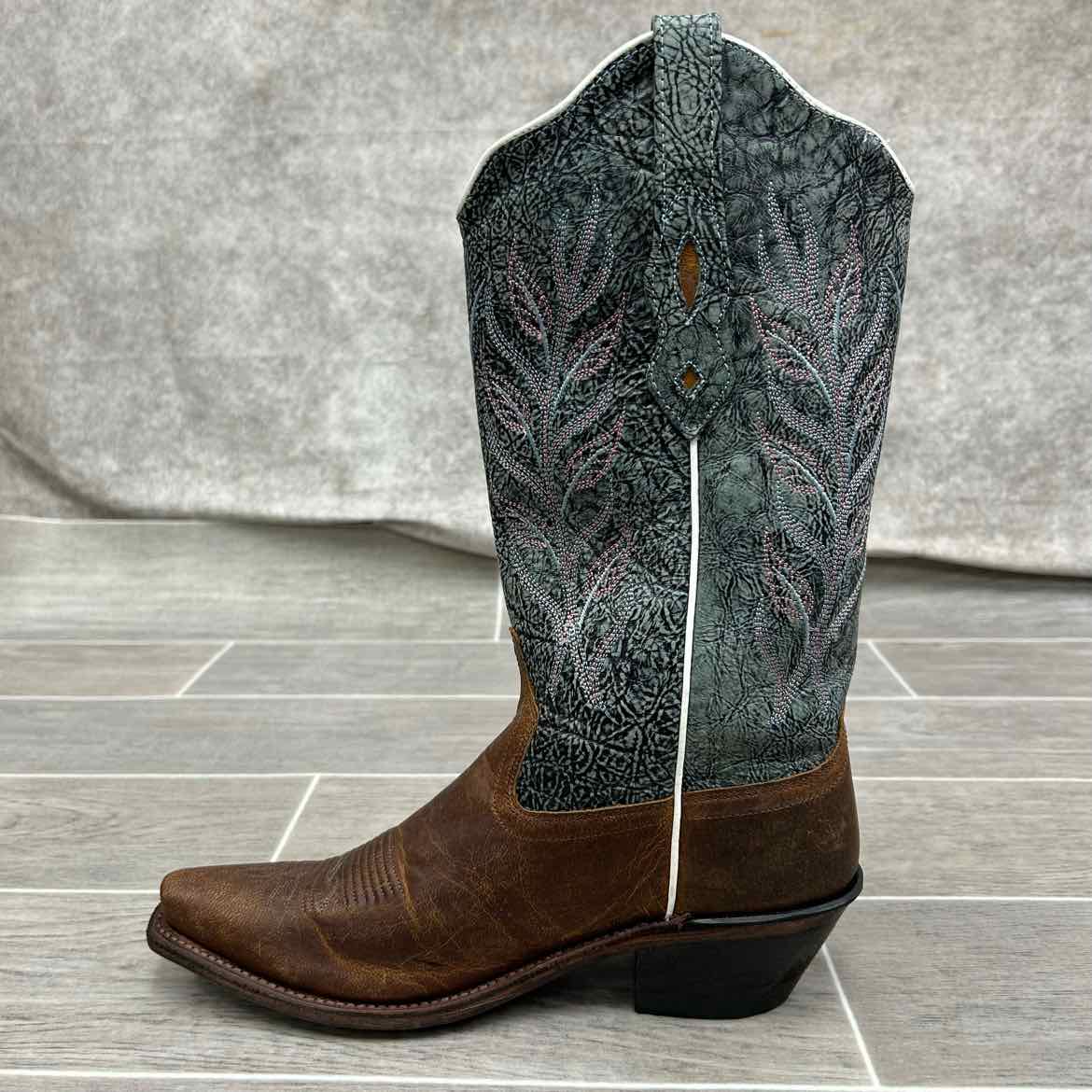 Old West Western Boots, Size 7.5