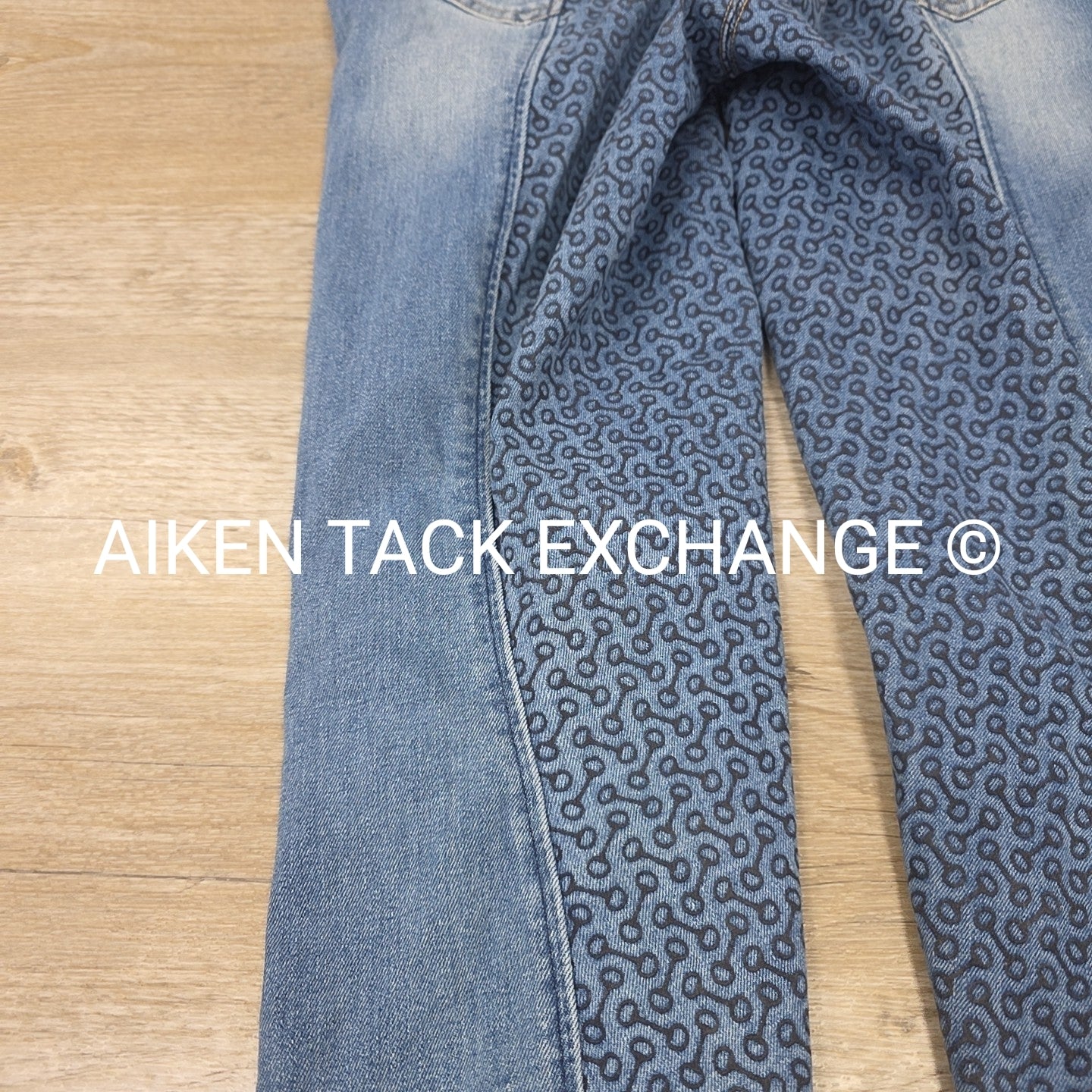 Horze Silicone Grip Full Seat Denim Breeches, Women's 28