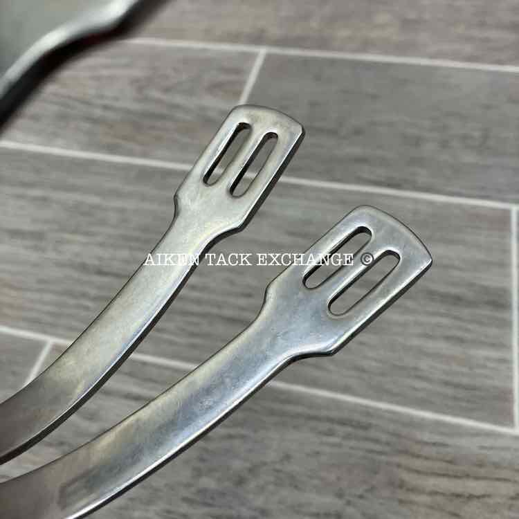 Smooth Disc Rowel Pizza Cutter English Spurs (No Straps; Spurs Only)